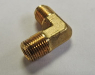 249-F-3-2    AN -3 Fitting - BRASS   90 Degree Flare to Pipe Elbow -03 AN to  1/8 NPT